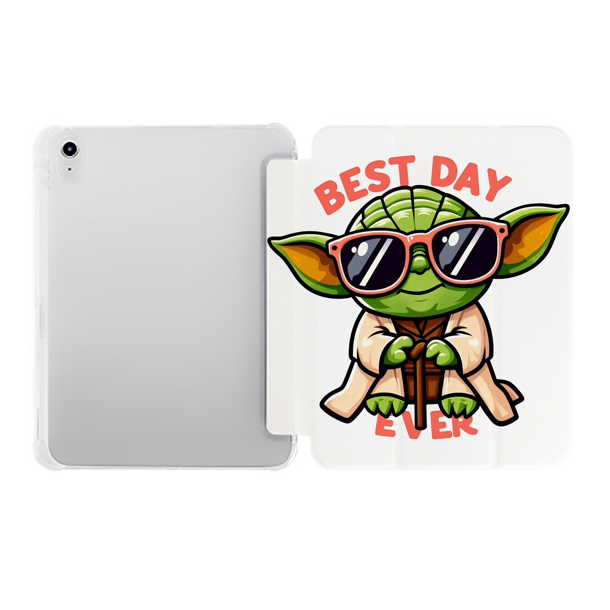 （画像用） スター・ウォーズ Star Wars IPad ケース ペン収納付き 三つ折りスタンド PUレザー×シリコン 対応機種9.5/10.5/10.9インチ